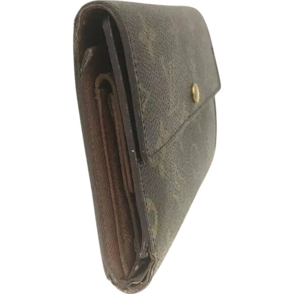 893183BJ (L1) Louis Vuitton Wallet Porte Tresor Etui Papiers Brown Monogram - Picture 4 of 9